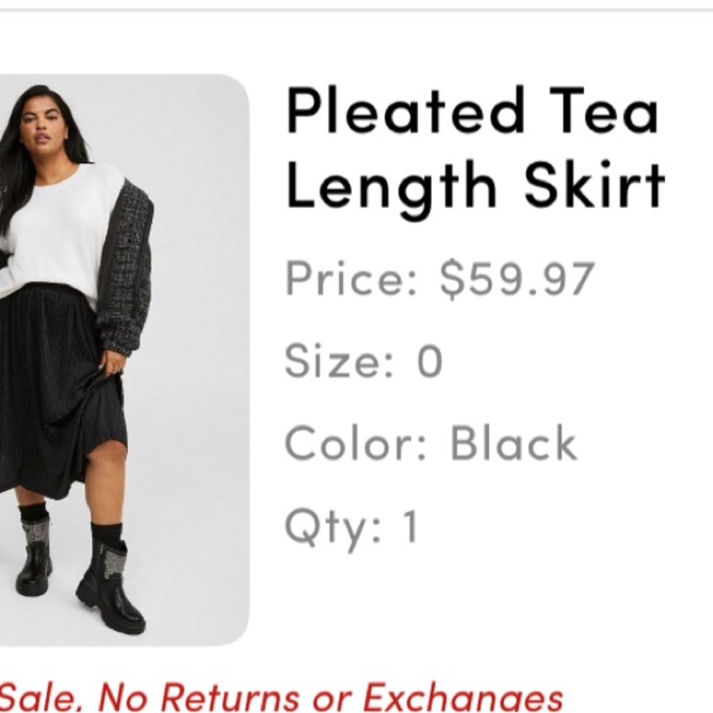 Torrid Black A-Line Midi Skirt for Work